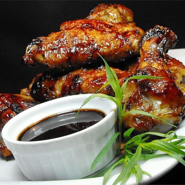 Garlic-Ginger Chicken Wings | Recipe | Hoisin chicken, Baked chicken wings, Chicken wing recipes