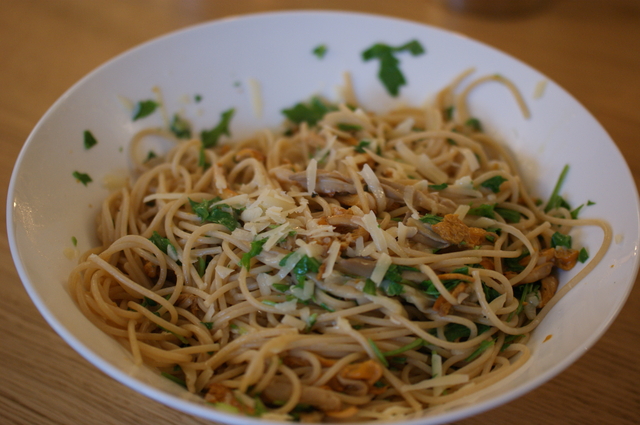 Lätt och snabblagad pasta med svamp