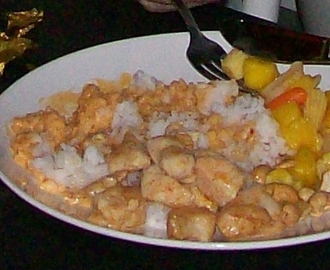 Kycklingwok med cashewnötter