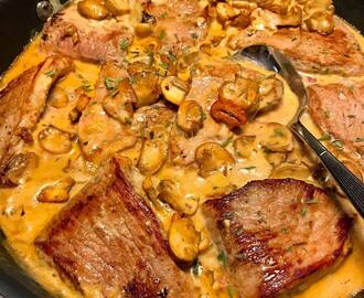 Malin Sofia Magdalena Jansson on Instagram: “⭐️ Fylld skinkschnitzel med svampsås ⭐️ Vilken efterlängtad lördagskväll ?? Och en riktigt god #middag (med 2 familjemedlemmar) blev det…”