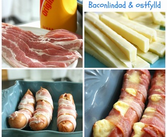 Frukostkorv - Baconlindad och ostfylld
