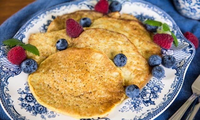 Pannkakor på havregrynsgröt