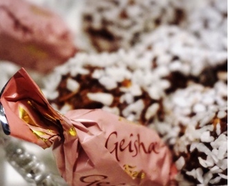 Chokladbollar med Geisha och Lakrids