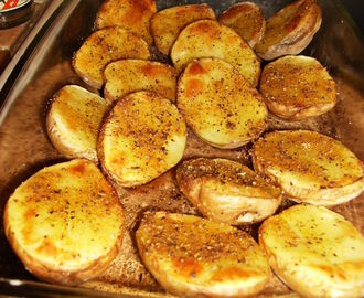 Bakade potatishalvor