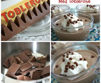 Recept på chokladmousse med toblerone
