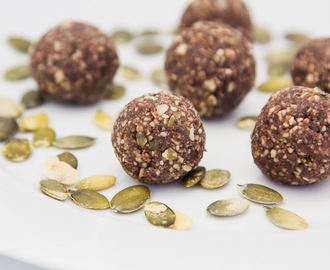 Pumpkin Seed Coconut Bliss Balls