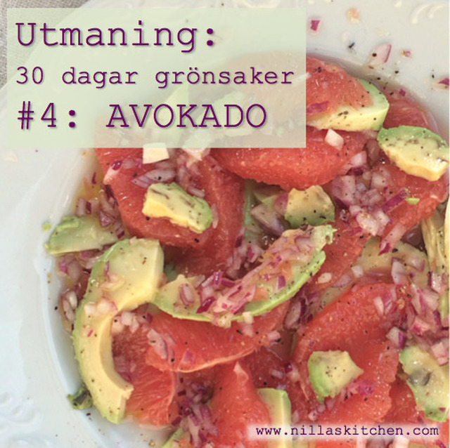 #4 – AVOKADO & grapefruktsallad (30 dagar grönsaker)