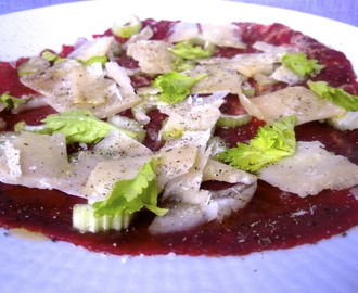 Carpaccio på oxfilé