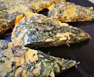 Frittata di agretti (Barba dei frati)