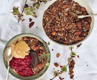 Chokladgranola (glutenfri och vegansk)