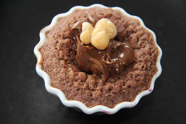 Kladdiga chokladmuffins med nutella
