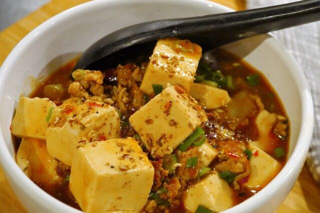 Fläskfärs med tofu - Mapo Tofu (麻婆豆腐)