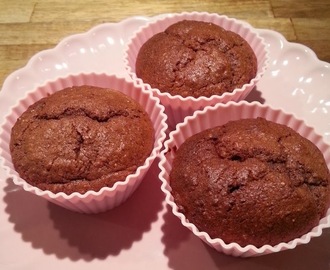 Chokladmuffins m Banan & Jordnötssmör