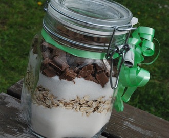 Cookies in a jar - Havrekakor med choklad