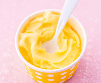 Yoghurtsorbet med mango