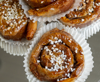 Baklavabullar-Kanelbullar med filodeg