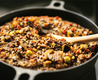 Vegetarisk italiensk linspasta