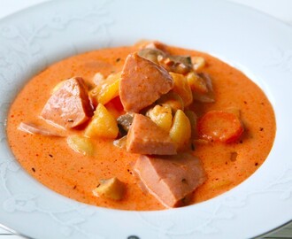 Urgod soppa med falukorv & potatis