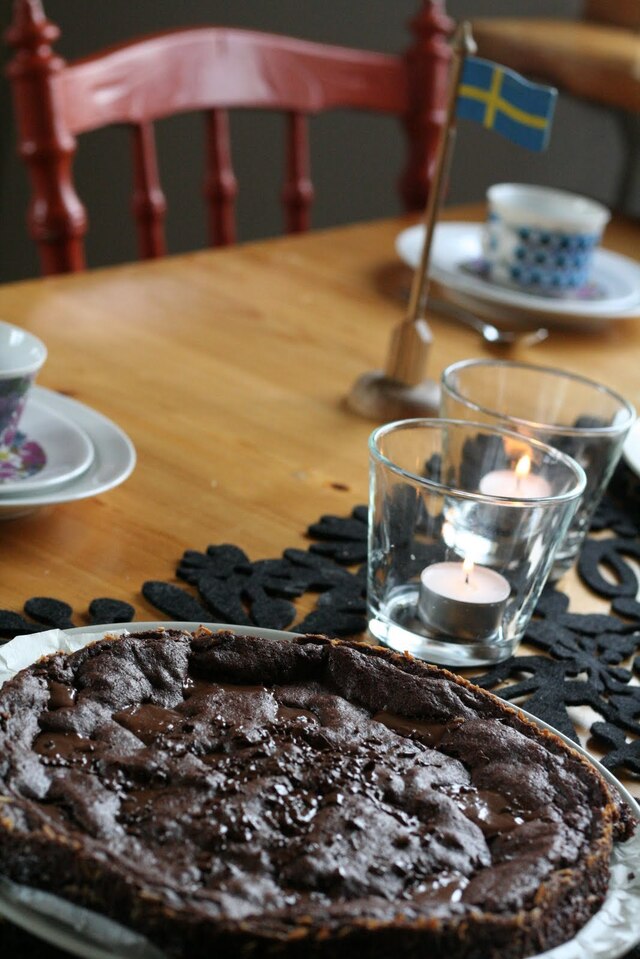 Kladdkaka med mint