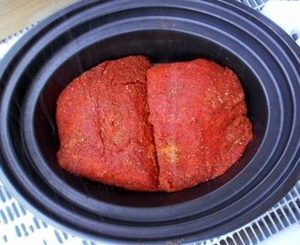 Pulled pork i crock-pot