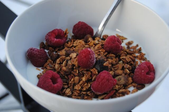 Hemmagjord müsli för oss frukost älskare