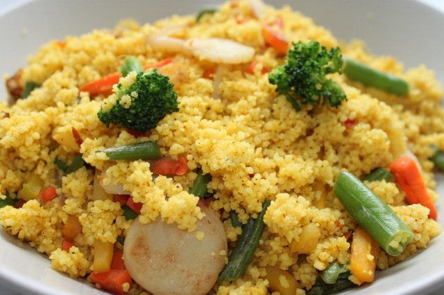 Het couscous med stekta grönsaker