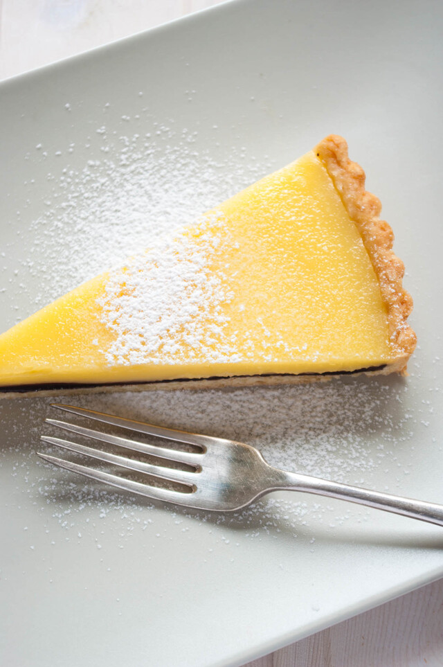 Lemon tart with a surprise!