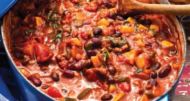 Vegetarisk chili con carne (chili sin carne)