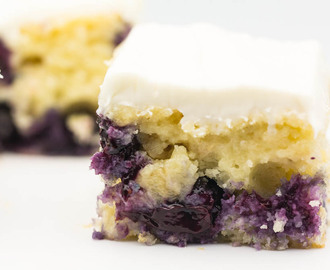 Blueberry Squares with White Chocolate