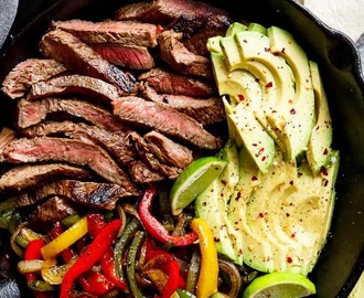 Chili Lime Steak Fajitas