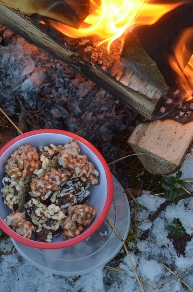 Hemgjort godis, snö, kyla och Norska gränsen