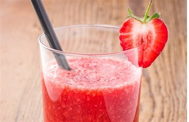 Frusen diet shake med jordgubbar