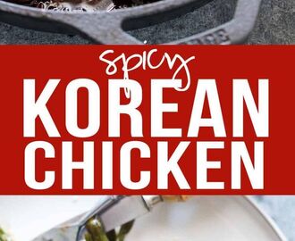 Spicy Korean Chicken Thighs in Gochujang Sauce | Recipe | Spicy korean chicken, Korean chicken, Spicy korean