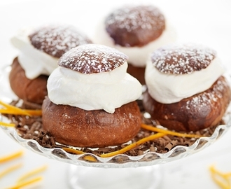 Chokladsemla med apelsin