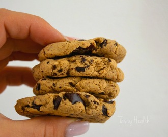 Chocolate chip protein cookies (vegan, sockerfria, mjölkfria, glutenfria, äggfria)