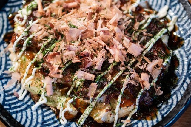 Japansk "pannkaka" - Osaka Okonomiyaki (お好み焼き)