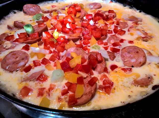 LCHF – lunchtips, omelett med chorizo