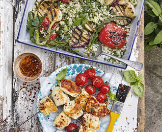 Tabbouleh med grillade grönsaker 