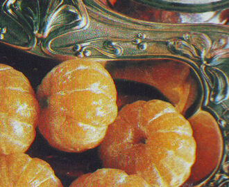 Heta mandariner med julgrädde
