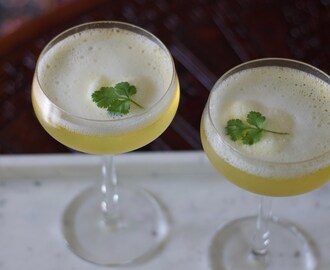 Prosecco & citronsorbet drink