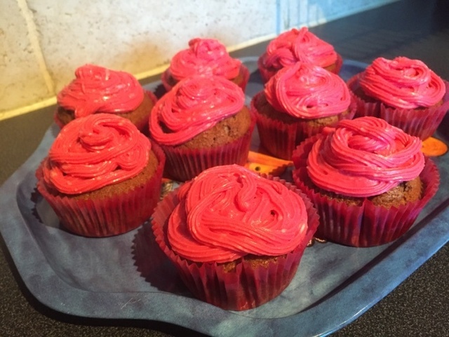 Pepparkaksmuffins med frosting