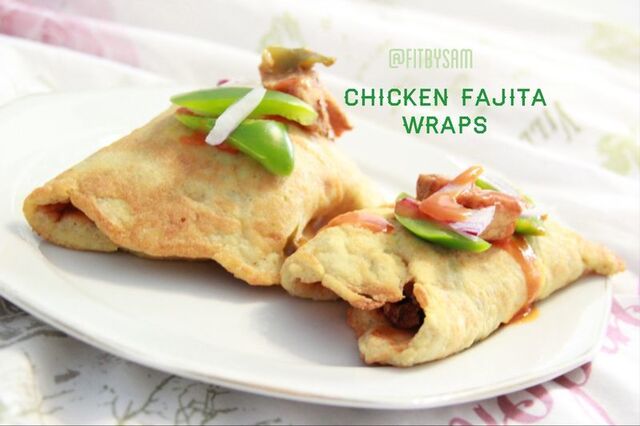 Chicken fajita wraps