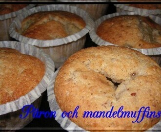 Päron och mandelmuffins