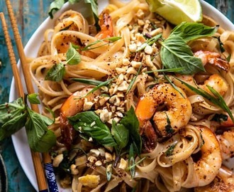 Better Than Takeout Garlic Butter Shrimp Pad Thai.