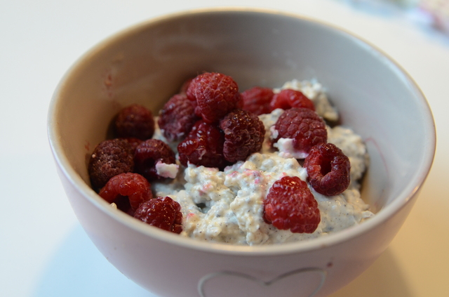 Overnight oats med chiafrön