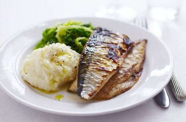 Grilled mackerel with horseradish mash | Tesco Real Food | Recipe | Mackerel recipes, Tesco real food, Grilled mackerel