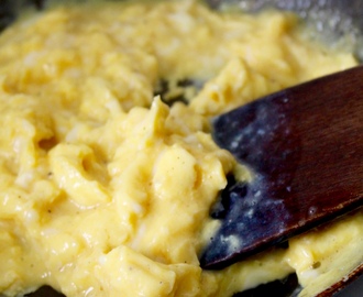 Perfekt krämiga scrambled eggs/äggröra