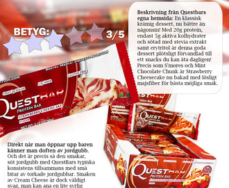 Questbar - Strawberry Cheesecake.