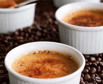 Lyxig Crème Brûlée med kaffe