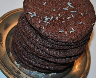 Choklad- och lavendelcookies